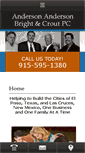 Mobile Screenshot of andersoncroutattorneys.com